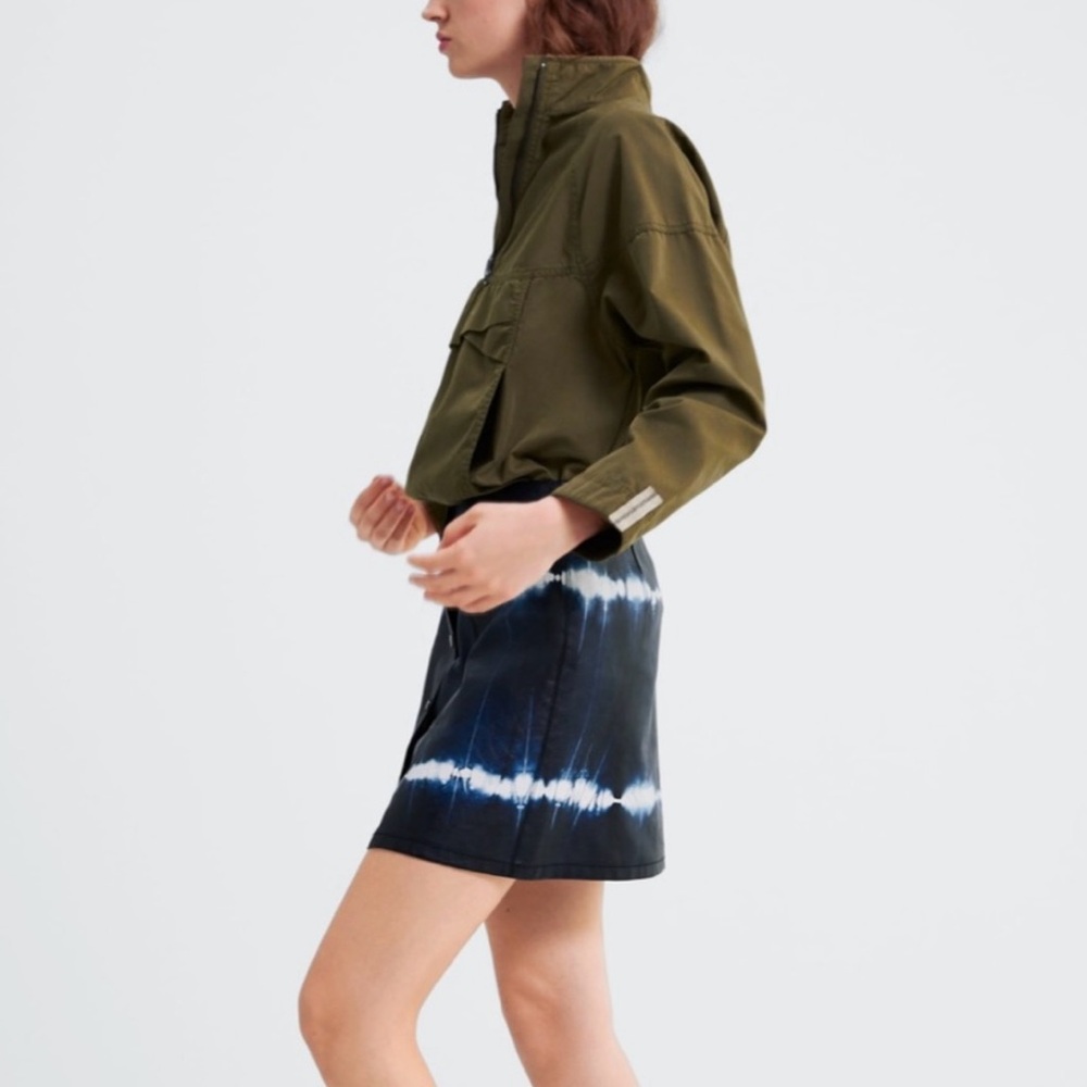 ZARA FAUX LEATHER TIE DYED MINI SKIRT ….. 379 - Picture 3 of 10
